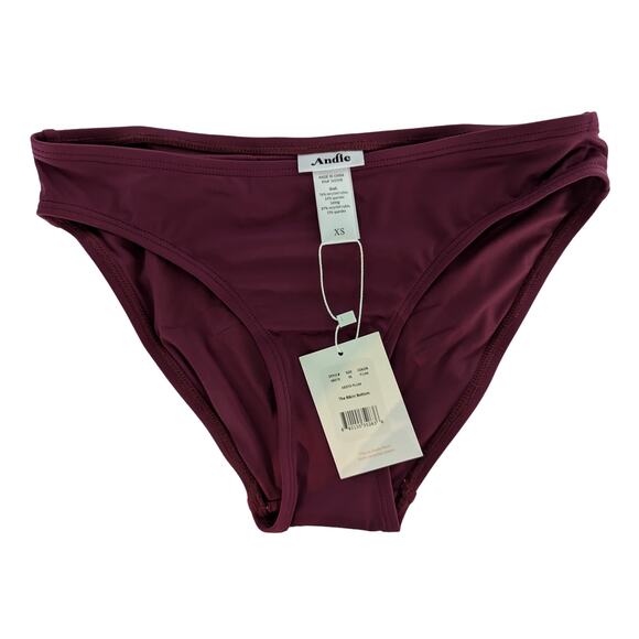 Andie Swim Plum Red Hipster Bikini Bottom Women’s Swimwear - Picture 8 of 9
